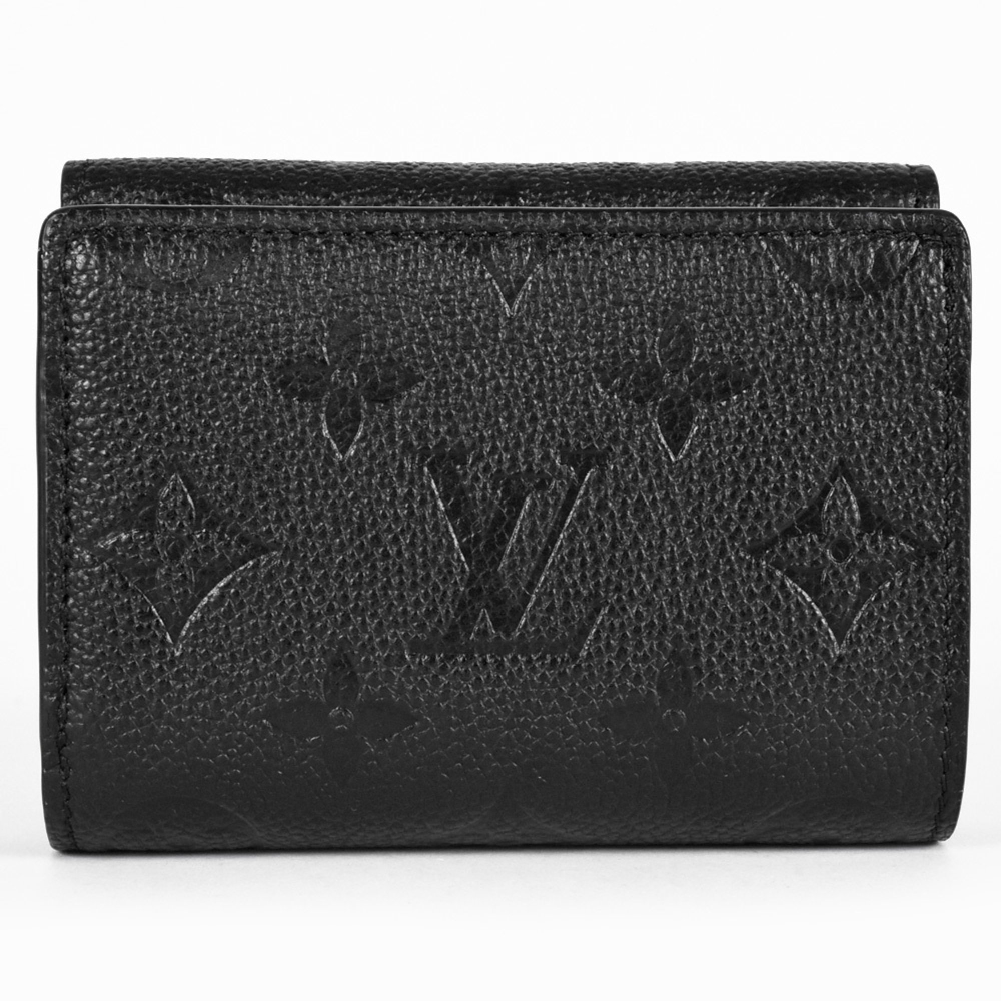 Louis Vuitton LOUIS VUITTON Portefeuille Metis Compact Tri-fold Wallet Monogram Empreinte M80880 Black RFID (IC chip) Built-in Leather