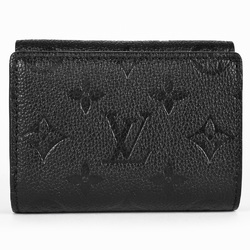 Louis Vuitton LOUIS VUITTON Portefeuille Metis Compact Tri-fold Wallet Monogram Empreinte M80880 Black RFID (IC chip) Built-in Leather