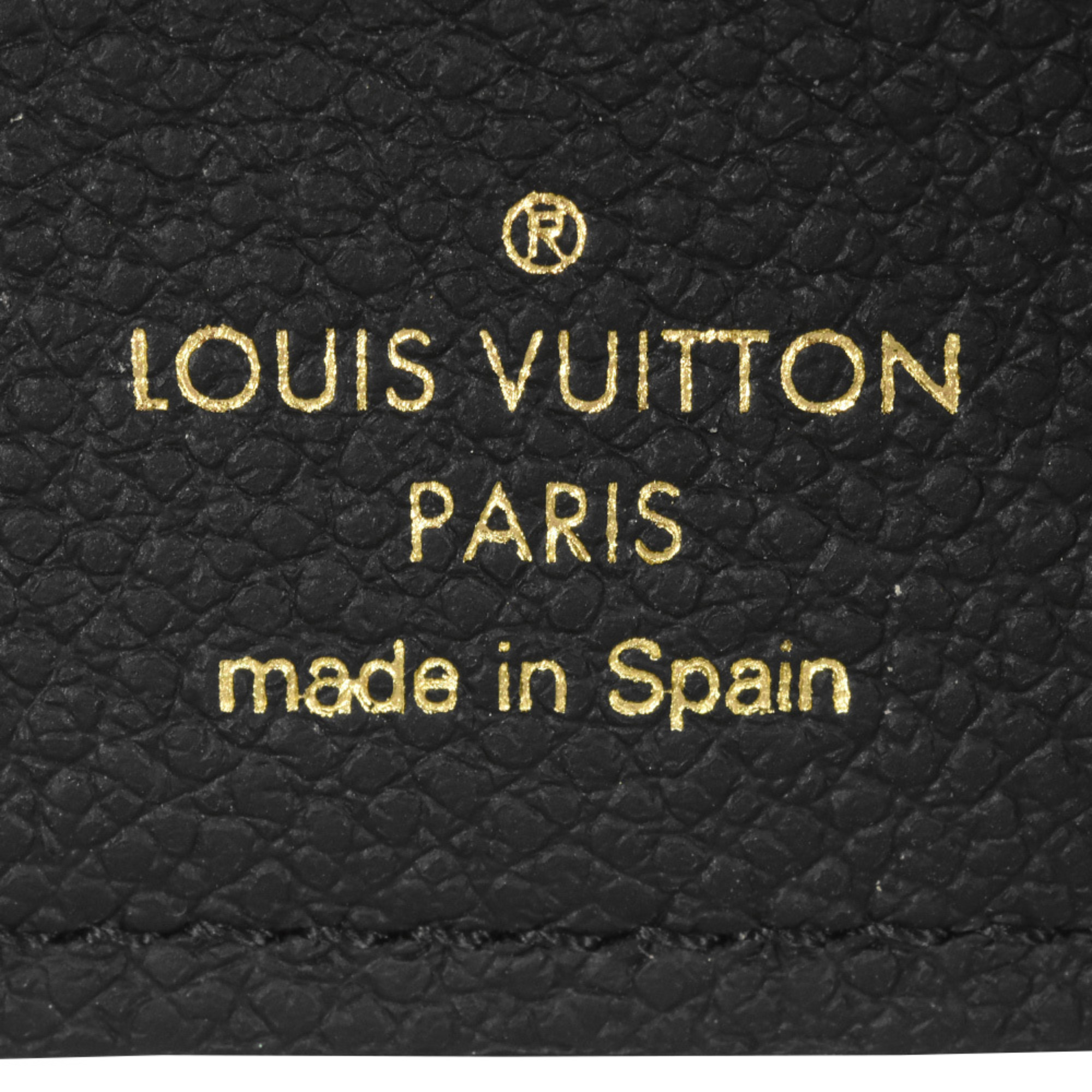 Louis Vuitton LOUIS VUITTON Portefeuille Metis Compact Tri-fold Wallet Monogram Empreinte M80880 Black RFID (IC chip) Built-in Leather