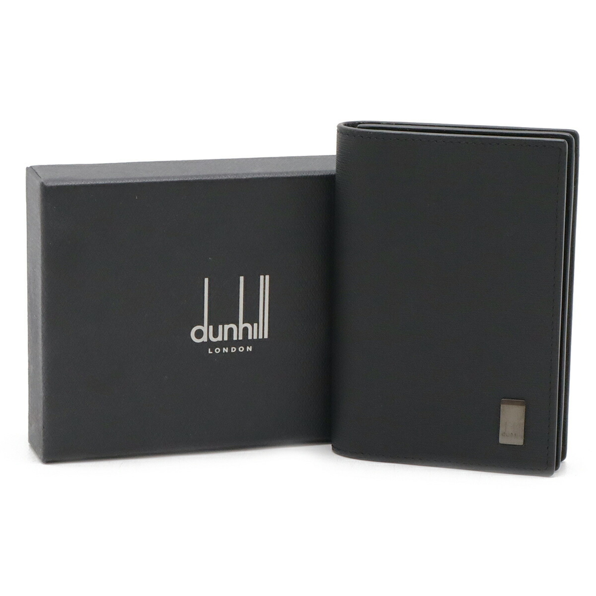 dunhill SIDECAR card case, business holder, pass leather, black