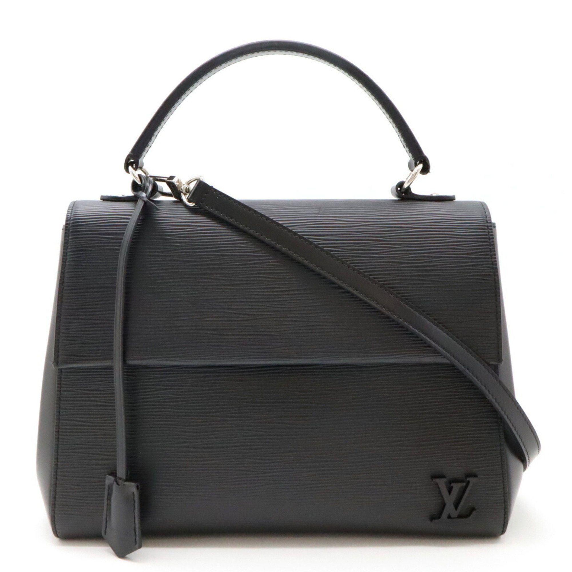 LOUIS VUITTON Epi Cluny MM Handbag Shoulder Bag Leather Noir Black M41302