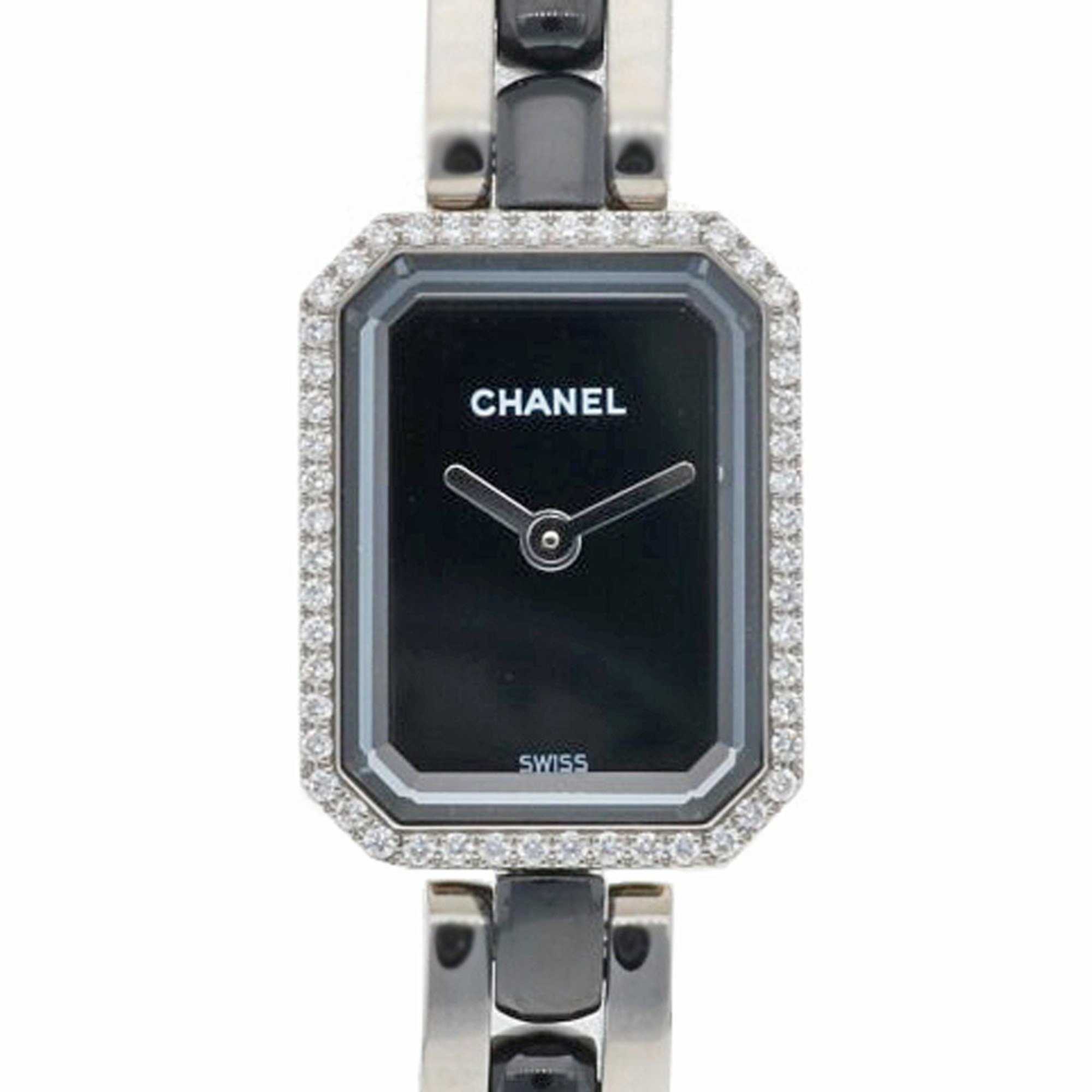 Chanel Premiere Ceramic Watch Stainless Steel H2163 Quartz Women's CHANEL