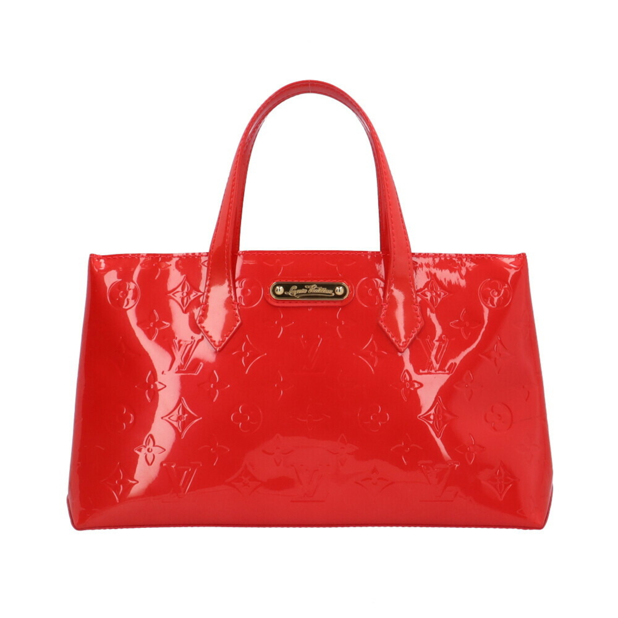 Louis Vuitton Wilshire PM Monogram Vernis Shoulder Bag M91723 Red Women's LOUIS VUITTON