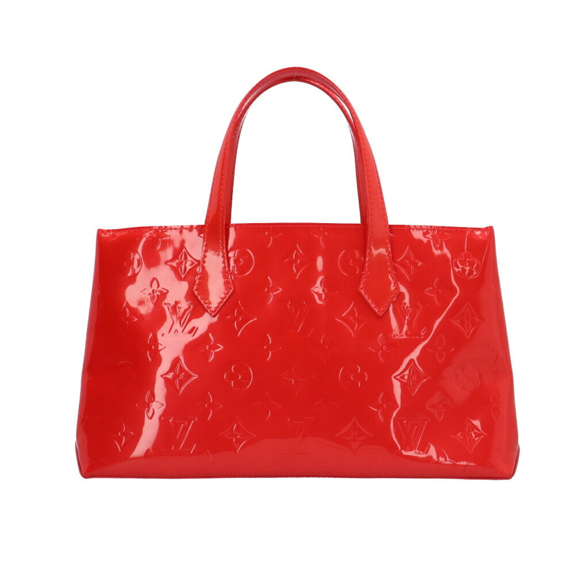 Louis Vuitton Wilshire PM Monogram Vernis Shoulder Bag M91723 Red Women's LOUIS VUITTON