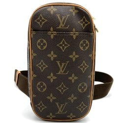 LOUIS VUITTON M51870 Pochette Ganjou Monogram Waist Bag, Pouch, Shoulder Brown, Women's