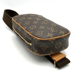 LOUIS VUITTON M51870 Pochette Ganjou Monogram Waist Bag, Pouch, Shoulder Brown, Women's