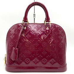 LOUIS VUITTON M91770 Alma PM Handbag Monogram Vernis Wine Red Women's