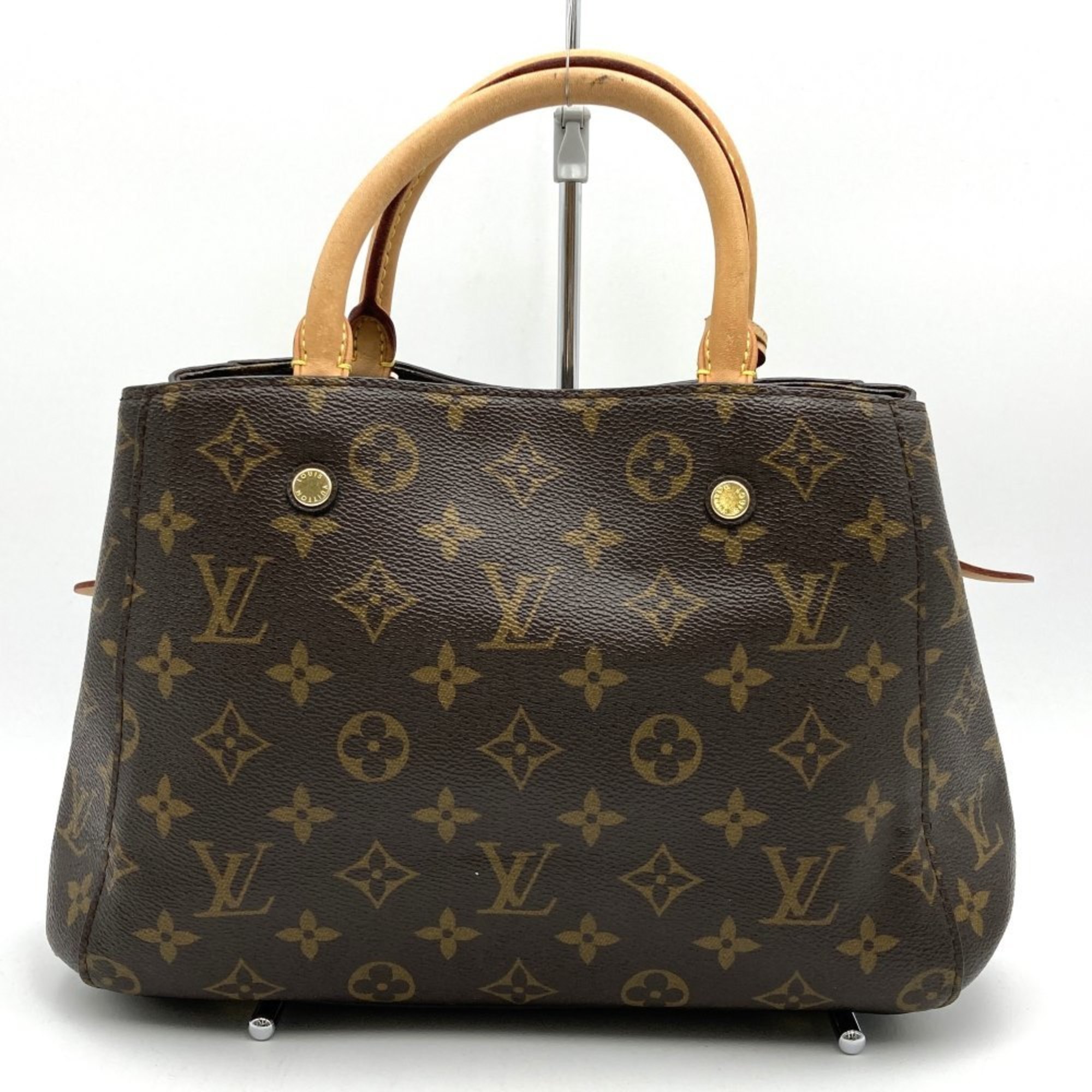 LOUIS VUITTON M41055 Handbag Montaigne BB Monogram Canvas Brown Women's