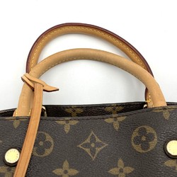 LOUIS VUITTON M41055 Handbag Montaigne BB Monogram Canvas Brown Women's