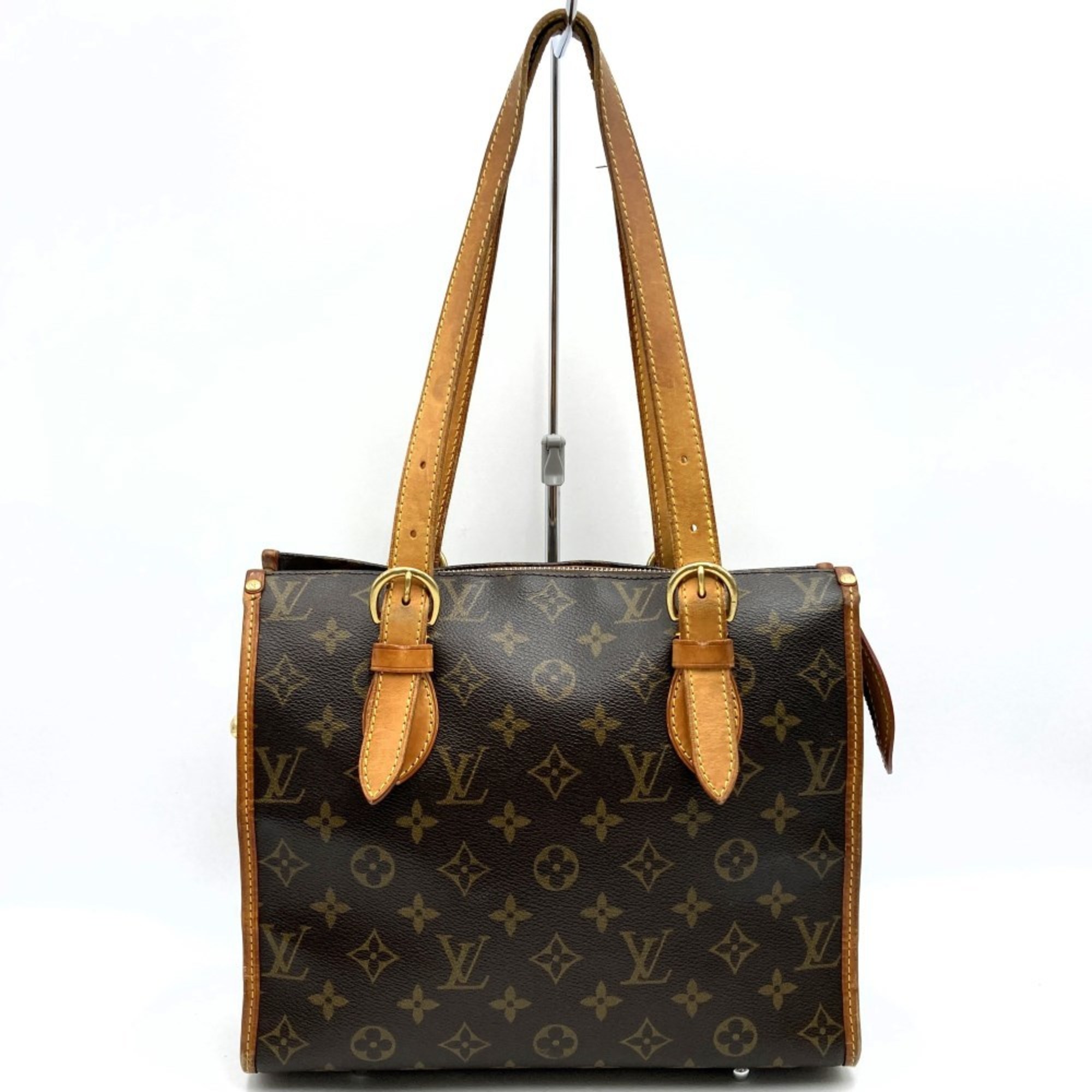 LOUIS VUITTON M40007 Popincourt Au Tote Bag Shoulder Monogram Canvas/Leather Brown Women's