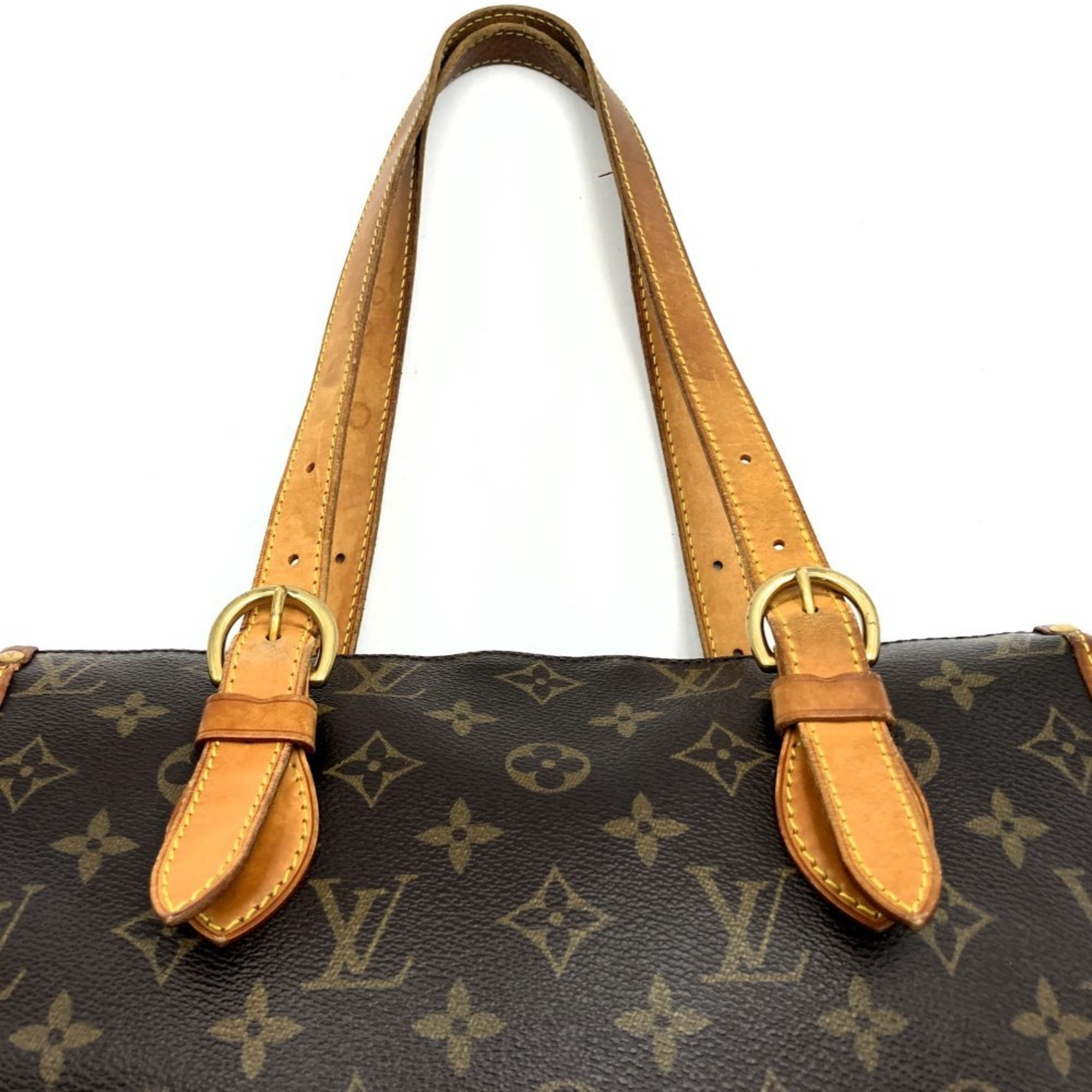 LOUIS VUITTON M40007 Popincourt Au Tote Bag Shoulder Monogram Canvas/Leather Brown Women's