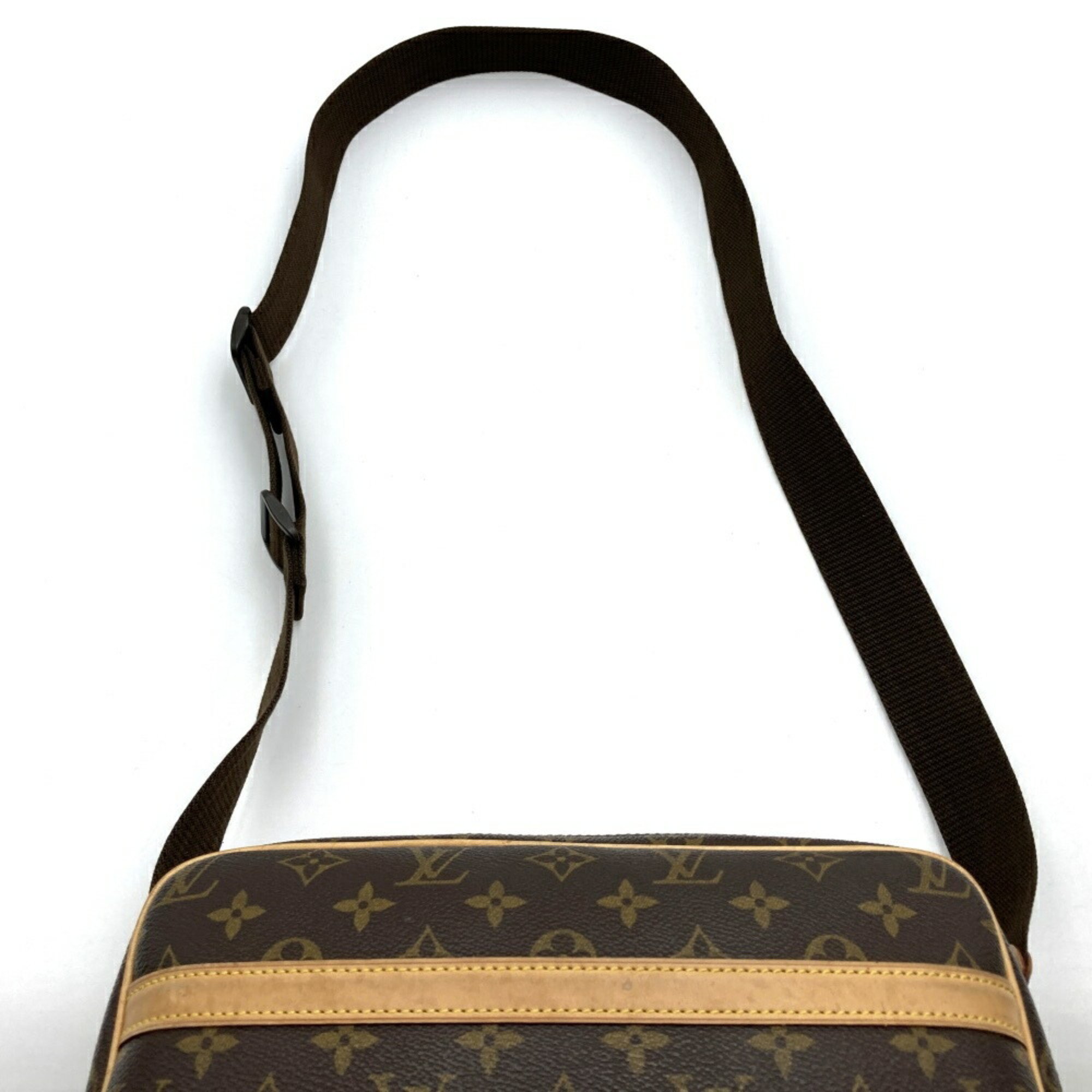 LOUIS VUITTON M45254 Reporter PM Monogram Shoulder Bag Brown Women's