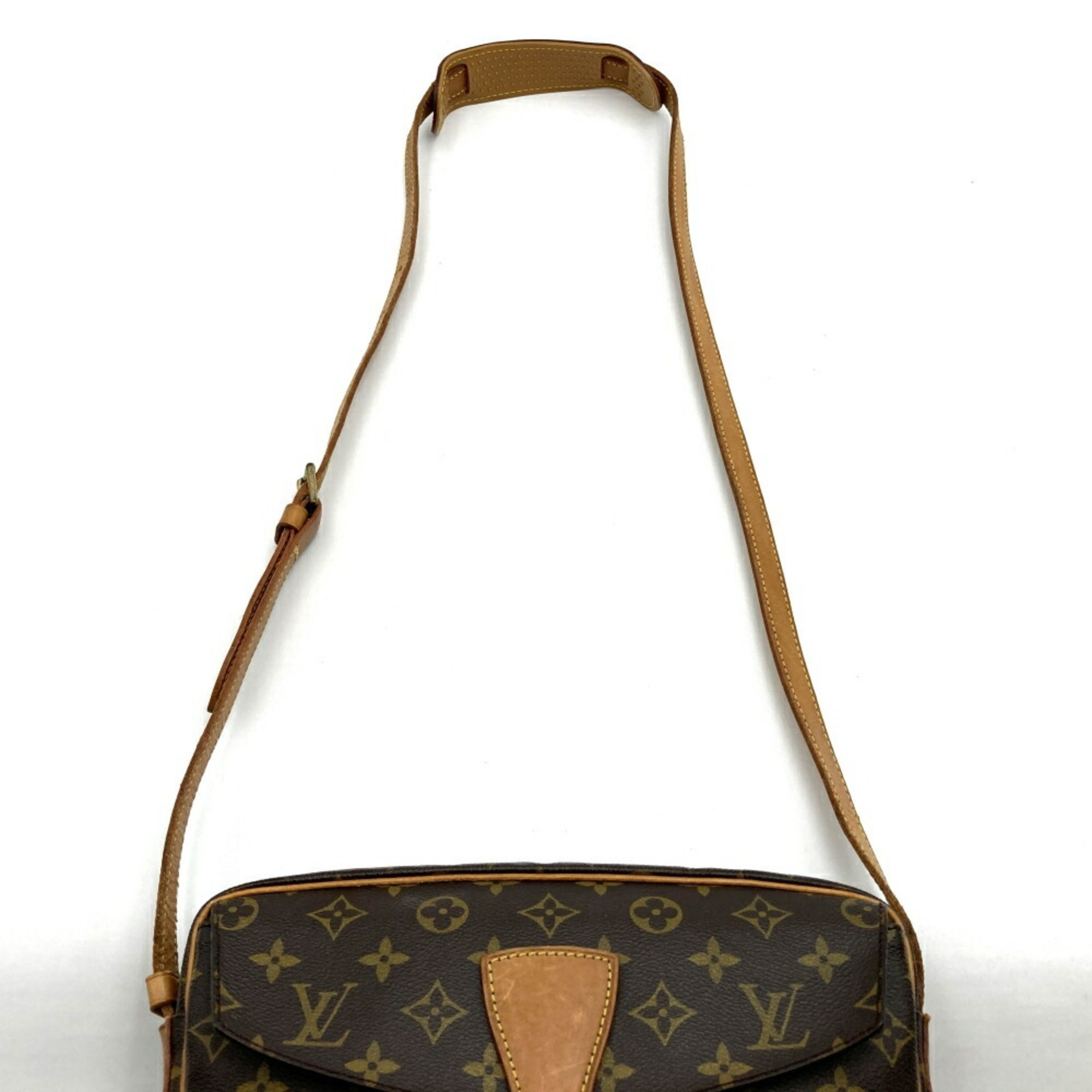 LOUIS VUITTON M51227 Jeune Fille Monogram Shoulder Bag Brown Women's