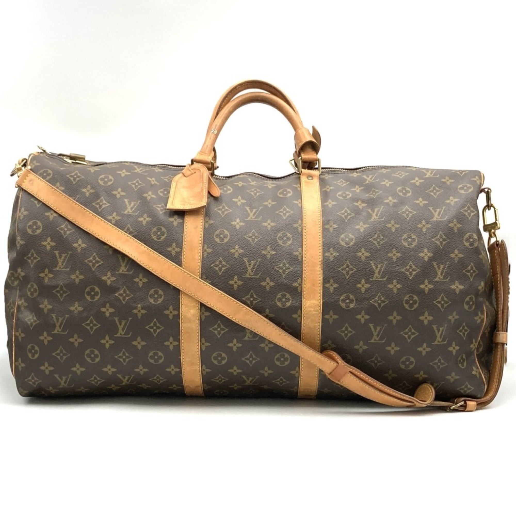 LOUIS VUITTON M41412 Keepall Bandouliere 60 Boston Bag Monogram Canvas Brown Women's