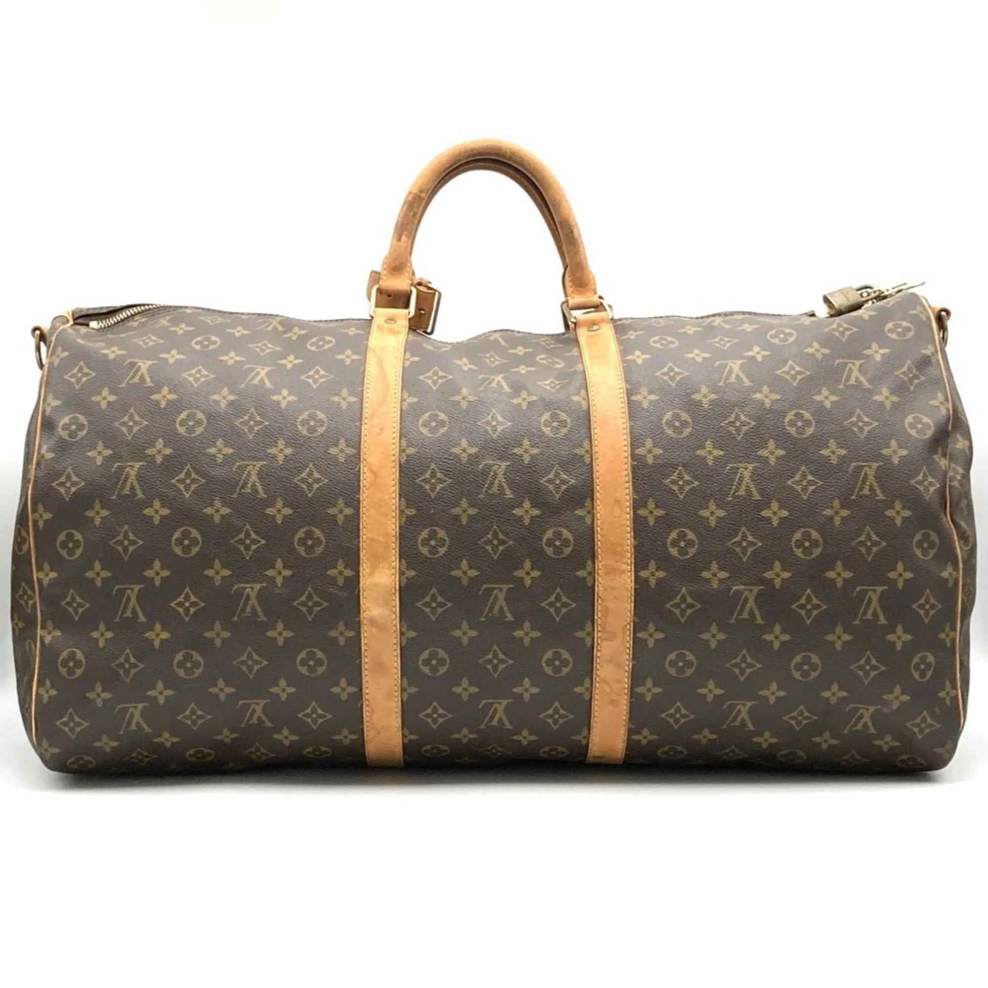 LOUIS VUITTON M41412 Keepall Bandouliere 60 Boston Bag Monogram Canvas Brown Women's