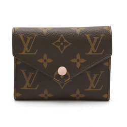 LOUIS VUITTON Louis Vuitton Monogram Portefeuille Victorine Tri-fold Wallet Rose Ballerine Pink M62360