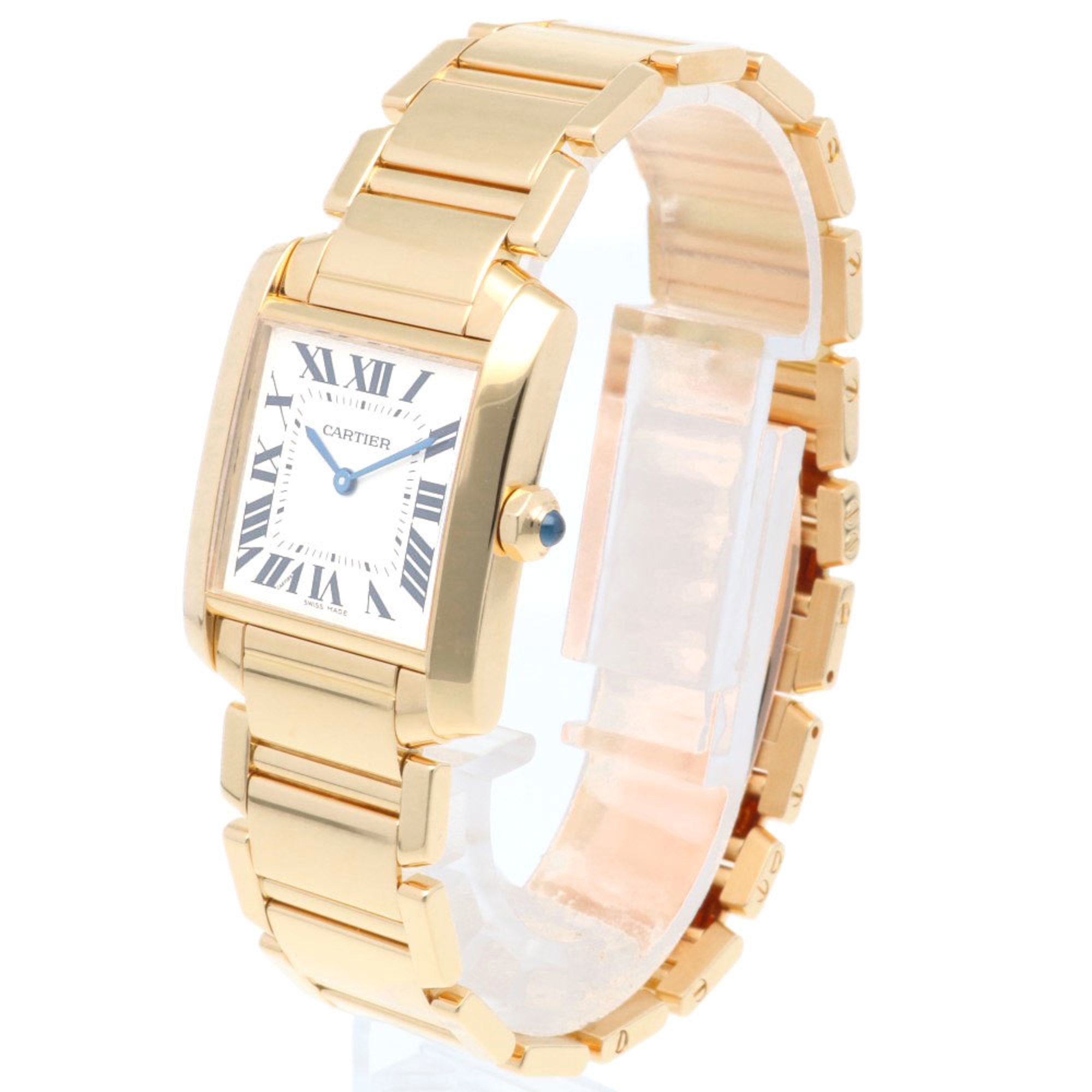 Cartier Tank Francaise MM Watch 18K 1821 Quartz Unisex CARTIER Overhauled