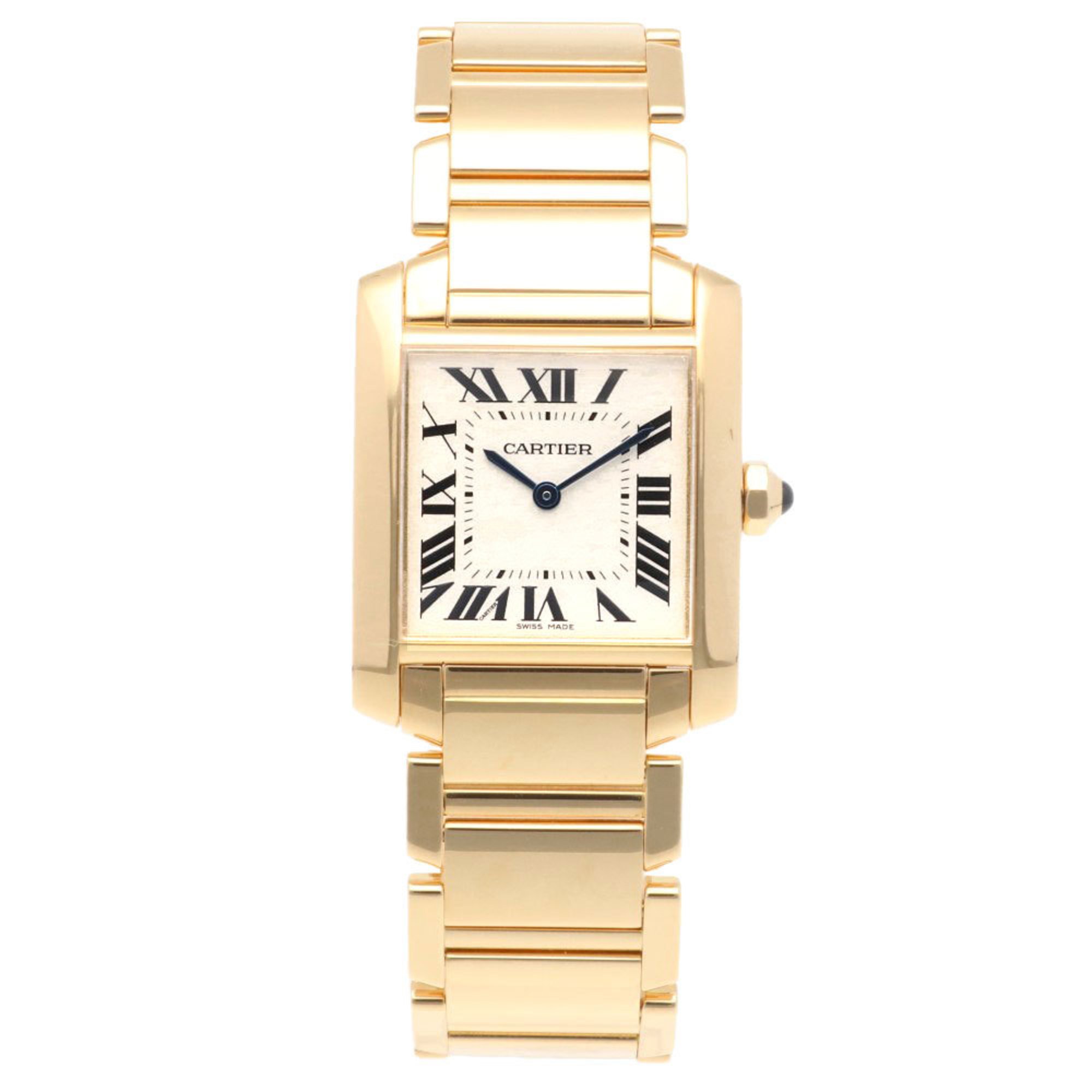 Cartier Tank Francaise MM Watch 18K 1821 Quartz Unisex CARTIER Overhauled