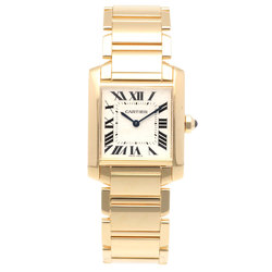 Cartier Tank Francaise MM Watch 18K 1821 Quartz Unisex CARTIER Overhauled