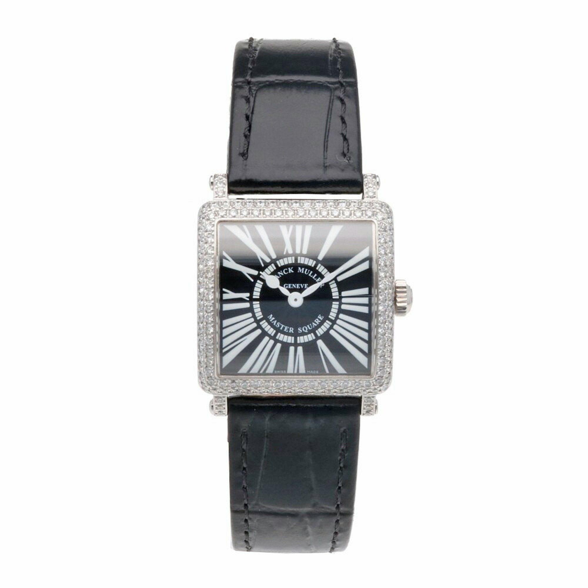 Franck Muller Master Square Watch 18K 600 2S D Quartz Ladies FRANCK MULLER Diamond Bezel