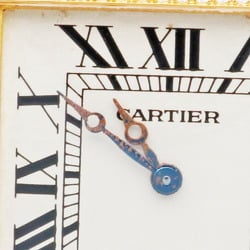 Cartier Tank Obbe Wristwatch 18K 1630 Quartz Unisex CARTIER Diamond Bezel Manufacturer Overhauled