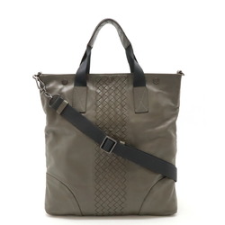 BOTTEGA VENETA Bottega Veneta Intrecciato Tote Bag Shoulder Leather Gray 273312