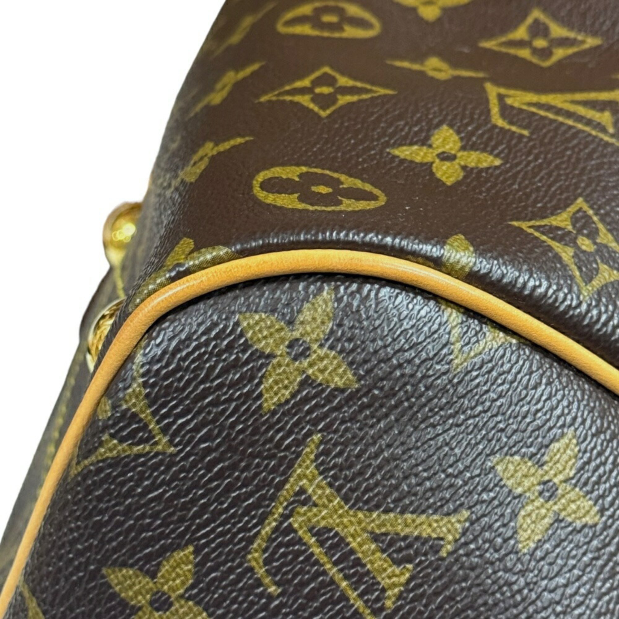 Louis Vuitton Tivoli PM Monogram Handbag Canvas M40143 Brown Women's LOUIS VUITTON