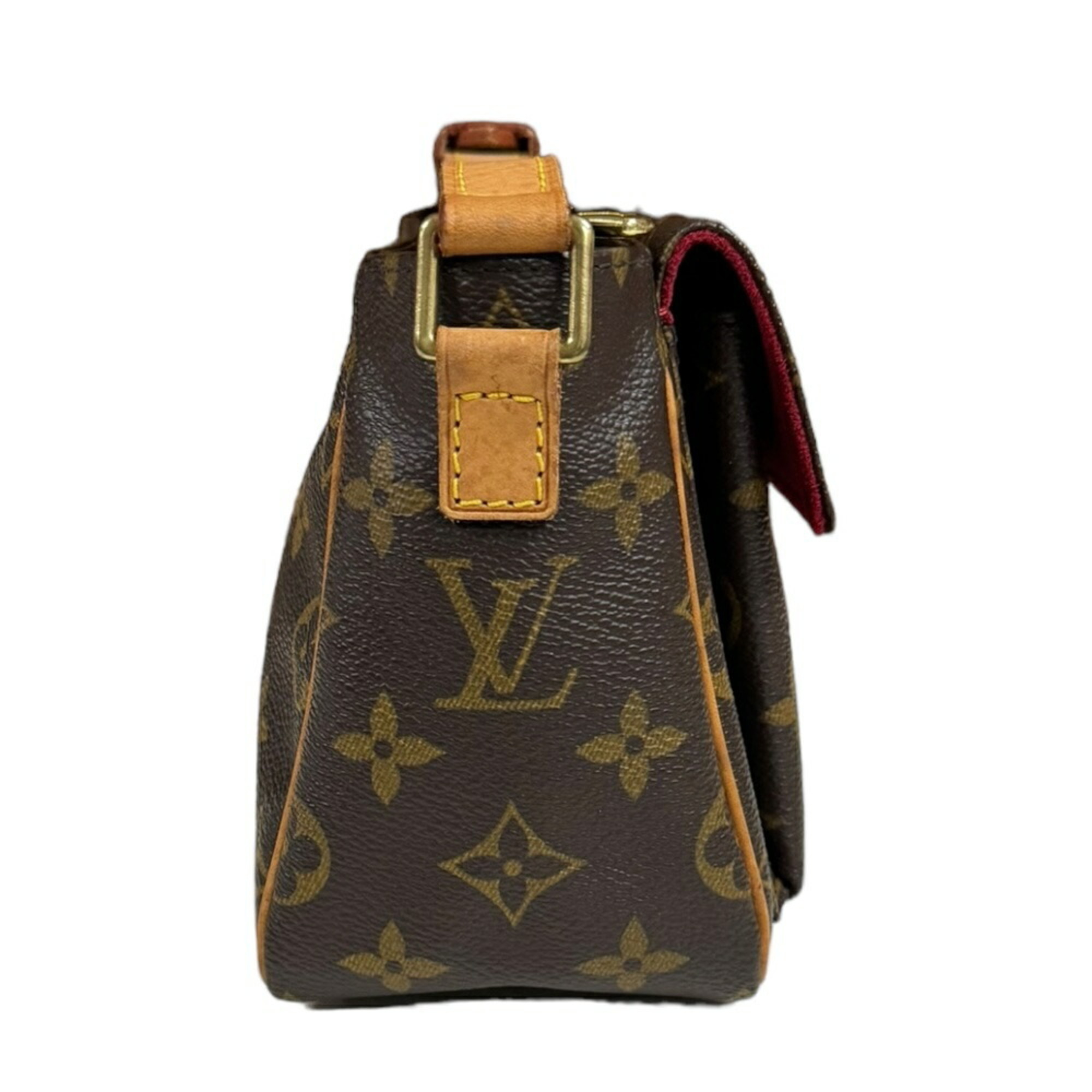 Louis Vuitton Vivacite PM Monogram Shoulder Bag Canvas M51165 Brown Women's LOUIS VUITTON