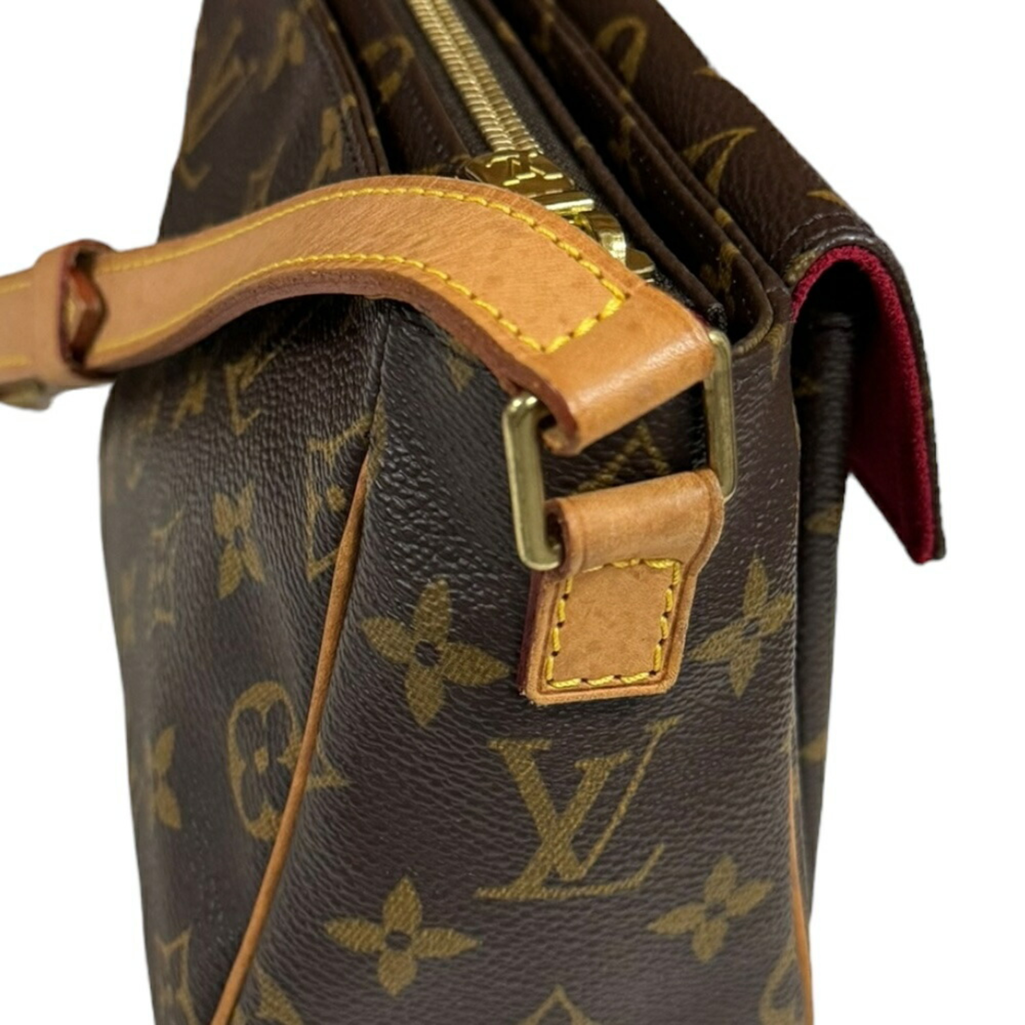 Louis Vuitton Vivacite PM Monogram Shoulder Bag Canvas M51165 Brown Women's LOUIS VUITTON