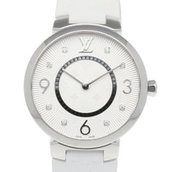 Louis Vuitton Tambour Monogram Watch, Stainless Steel Q13MJ Quartz Unisex LOUIS VUITTON 8P Diamond