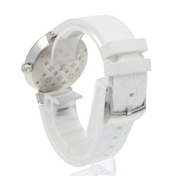 Louis Vuitton Tambour Monogram Watch, Stainless Steel Q13MJ Quartz Unisex LOUIS VUITTON 8P Diamond