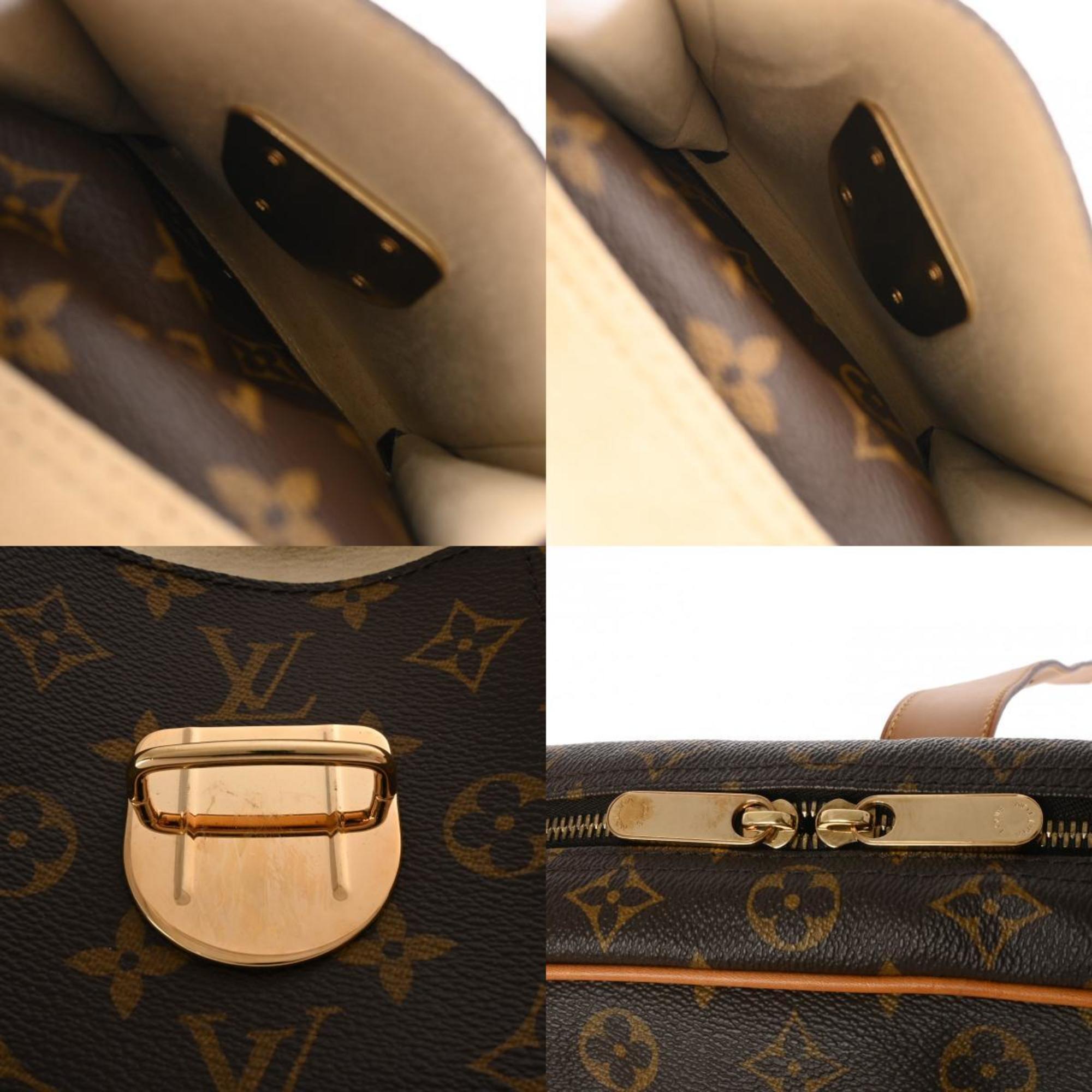 LOUIS VUITTON Louis Vuitton Monogram Manhattan GM Brown M40025 Women's Canvas Handbag