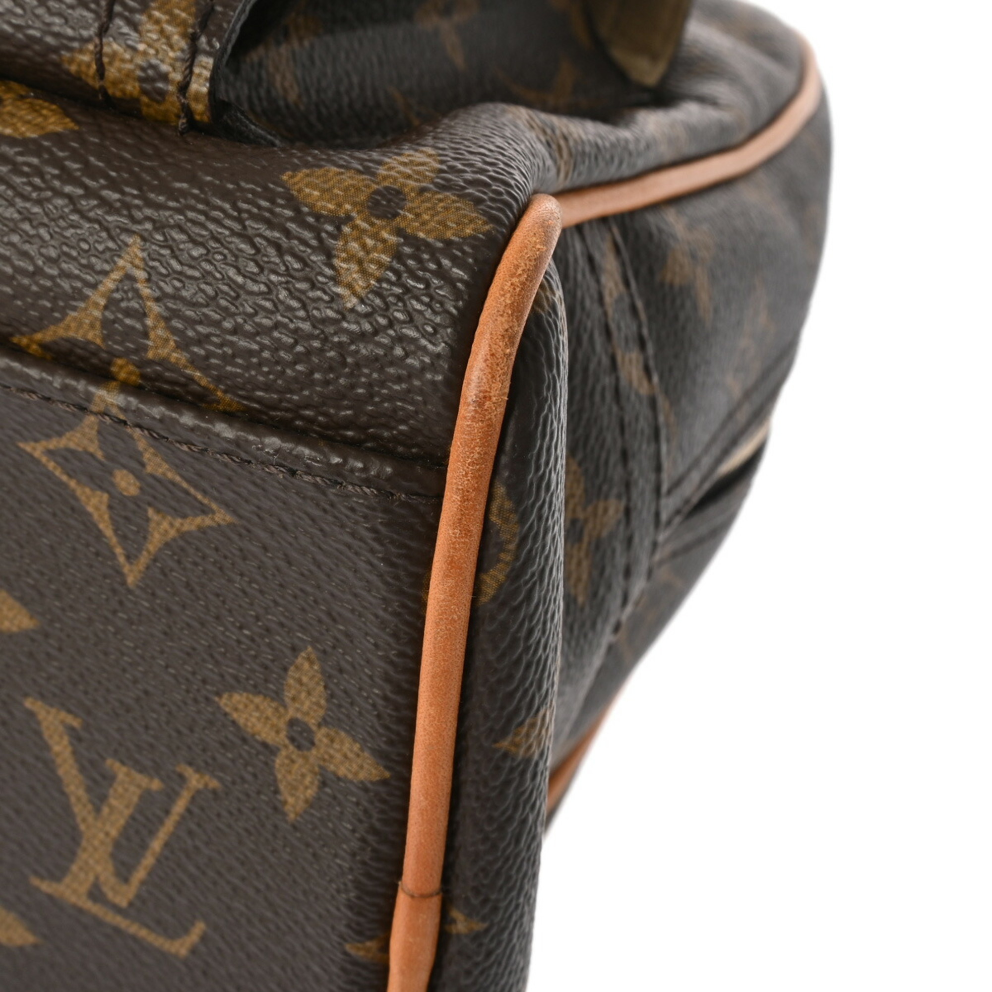 LOUIS VUITTON Louis Vuitton Monogram Manhattan GM Brown M40025 Women's Canvas Handbag