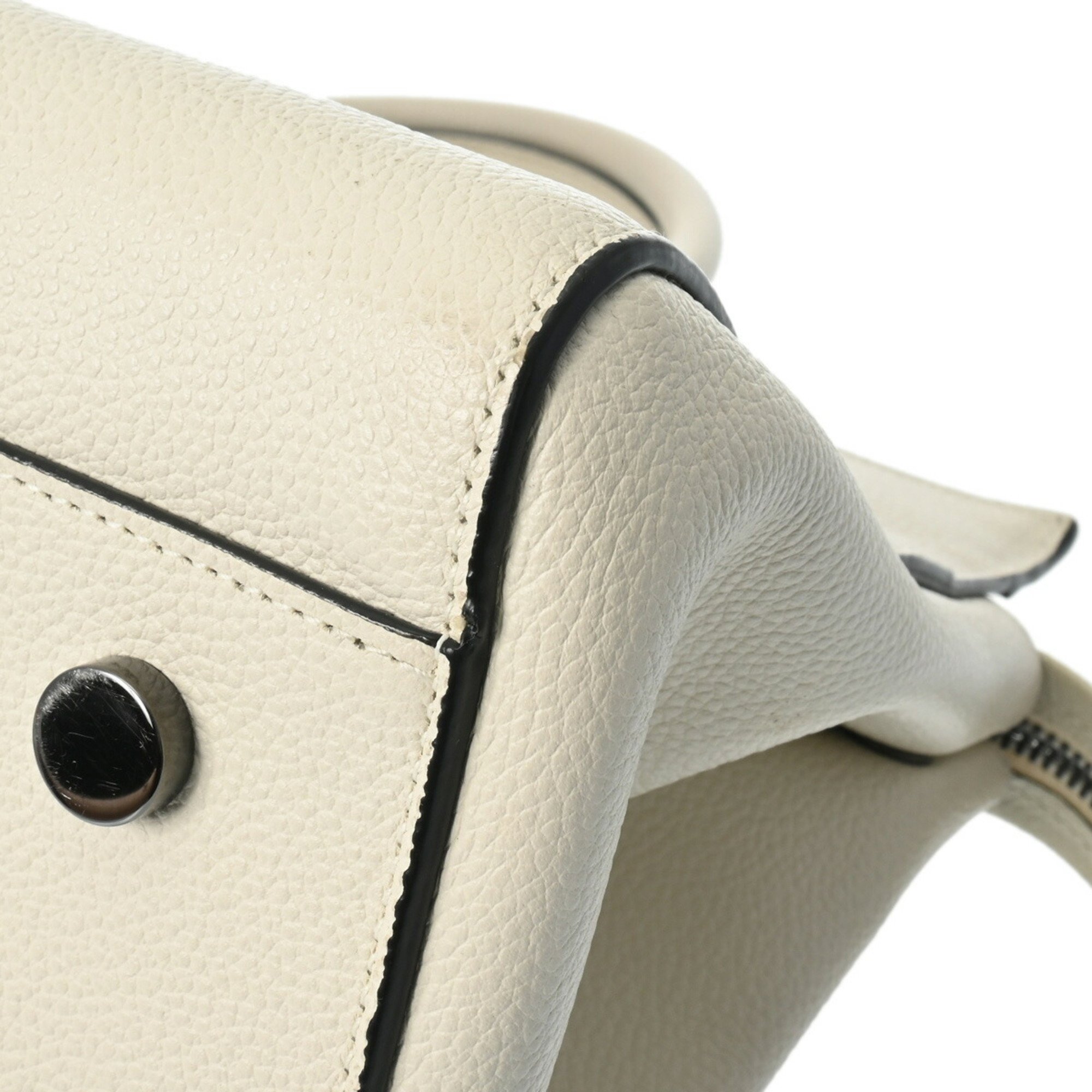 YVES SAINT LAURENT Cavalli Gauche Ivory Women's Leather Handbag