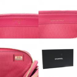 CHANEL Chanel Matelasse V-Stitch Chain Shoulder Pink Women's Lambskin Bag