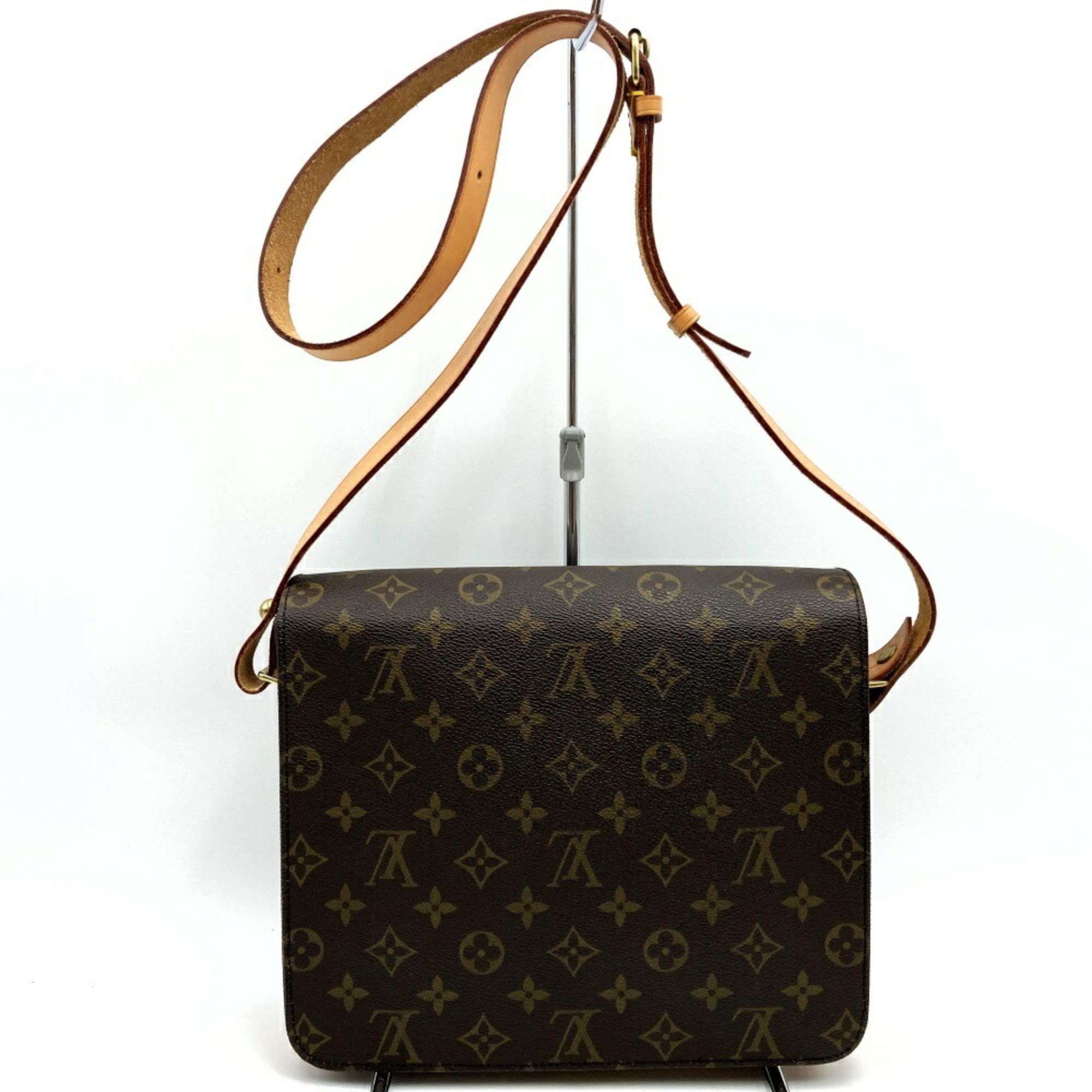 LOUIS VUITTON M51252 Cartesiere Shoulder Bag Brown Monogram Canvas Men's Women's