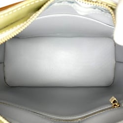 LOUIS VUITTON M91053 Houston Handbag Monogram Vernis Enamel Silver Gray Green Women's