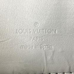 LOUIS VUITTON M91053 Houston Handbag Monogram Vernis Enamel Silver Gray Green Women's