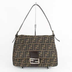 FENDI Shoulder Bag Canvas Khaki Women's