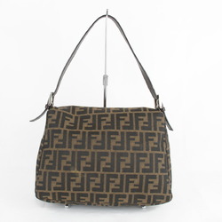 FENDI Shoulder Bag Canvas Khaki Women's