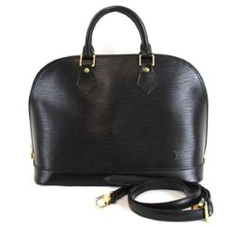 LOUIS VUITTON Alma M52142 Shoulder Bag Epi Leather Black Women's