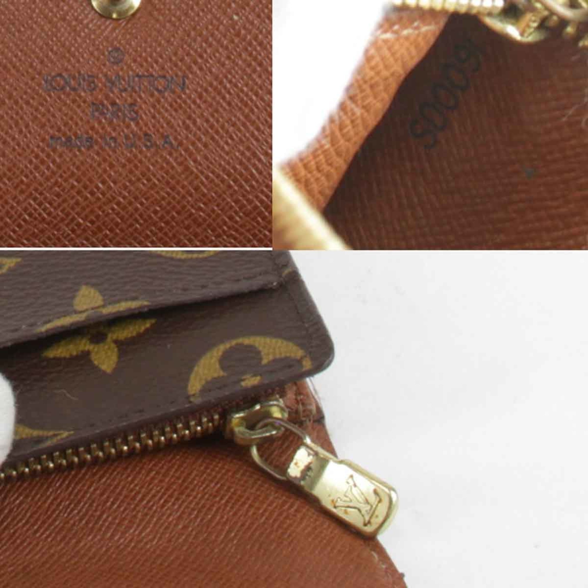 LOUIS VUITTON Louis Vuitton Portemonne Credit M61725 Long Wallet Monogram Canvas Brown Women's