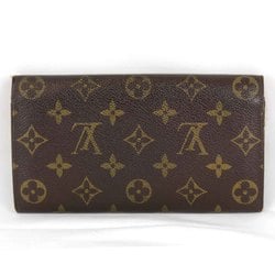 LOUIS VUITTON Louis Vuitton Portemonne Credit M61725 Long Wallet Monogram Canvas Brown Women's