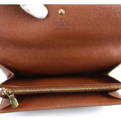 LOUIS VUITTON Louis Vuitton Portemonne Credit M61725 Long Wallet Monogram Canvas Brown Women's