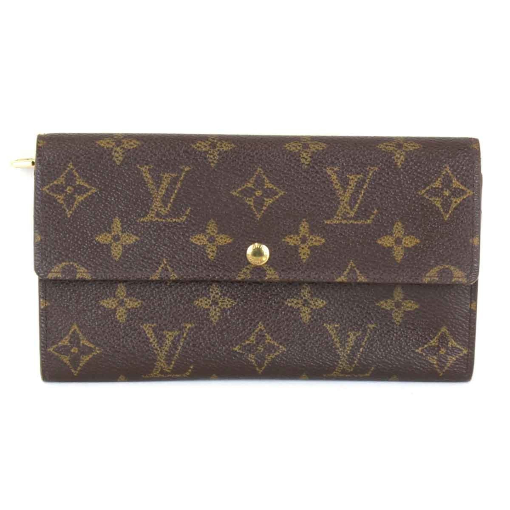 LOUIS VUITTON Louis Vuitton Long Wallet Monogram Canvas Brown Women's