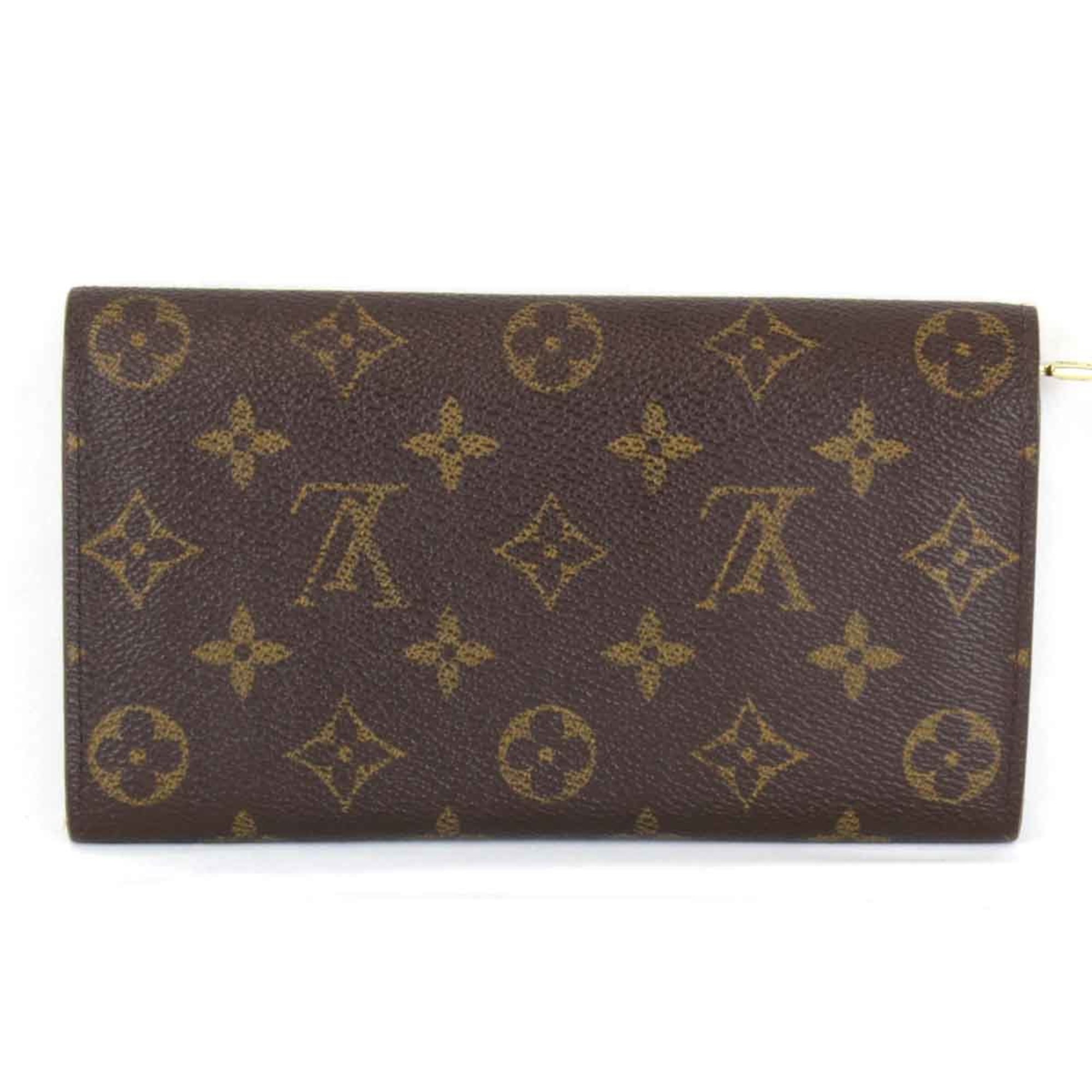 LOUIS VUITTON Louis Vuitton Long Wallet Monogram Canvas Brown Women's