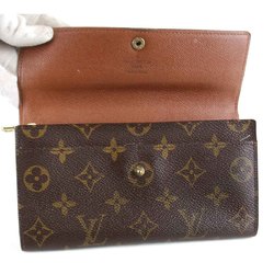 LOUIS VUITTON Louis Vuitton Long Wallet Monogram Canvas Brown Women's