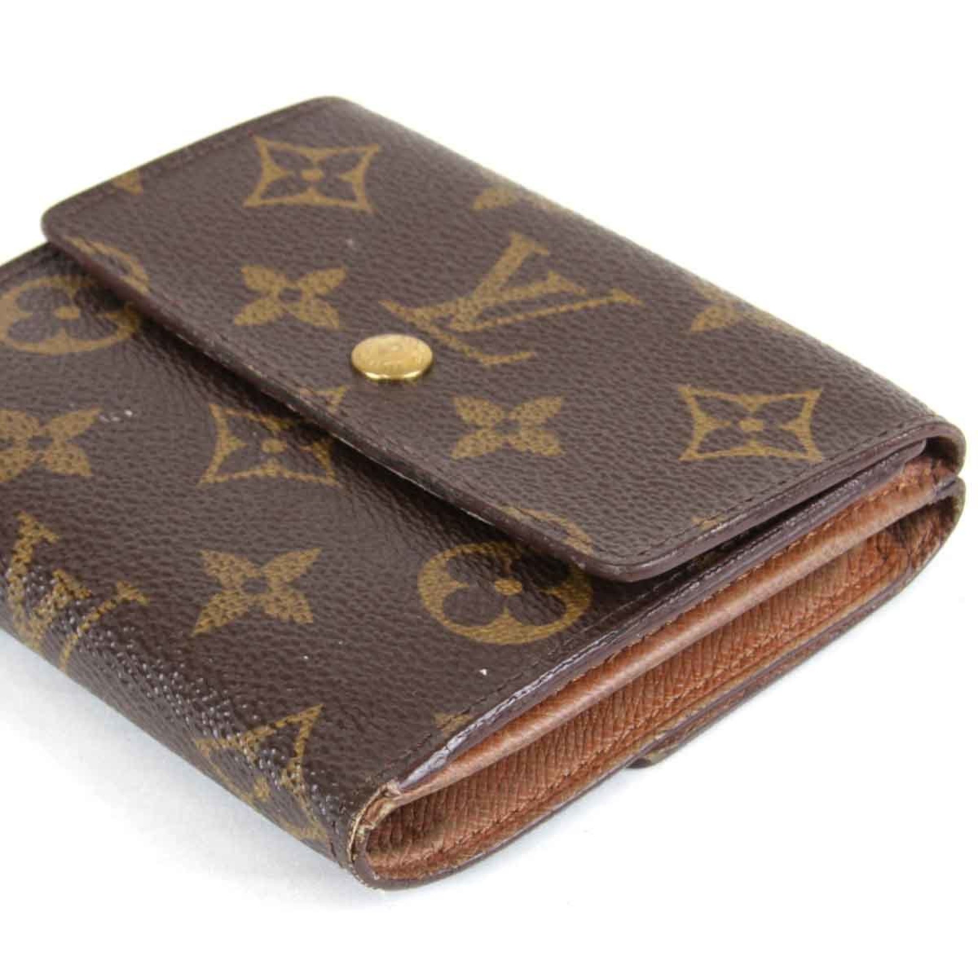 LOUIS VUITTON Louis Vuitton Porte Monnaie Bi-fold Wallet M61652 Monogram Canvas Women's