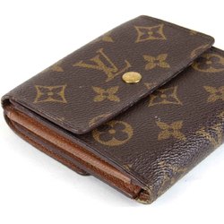 LOUIS VUITTON Louis Vuitton Porte Monnaie Bi-fold Wallet M61652 Monogram Canvas Women's