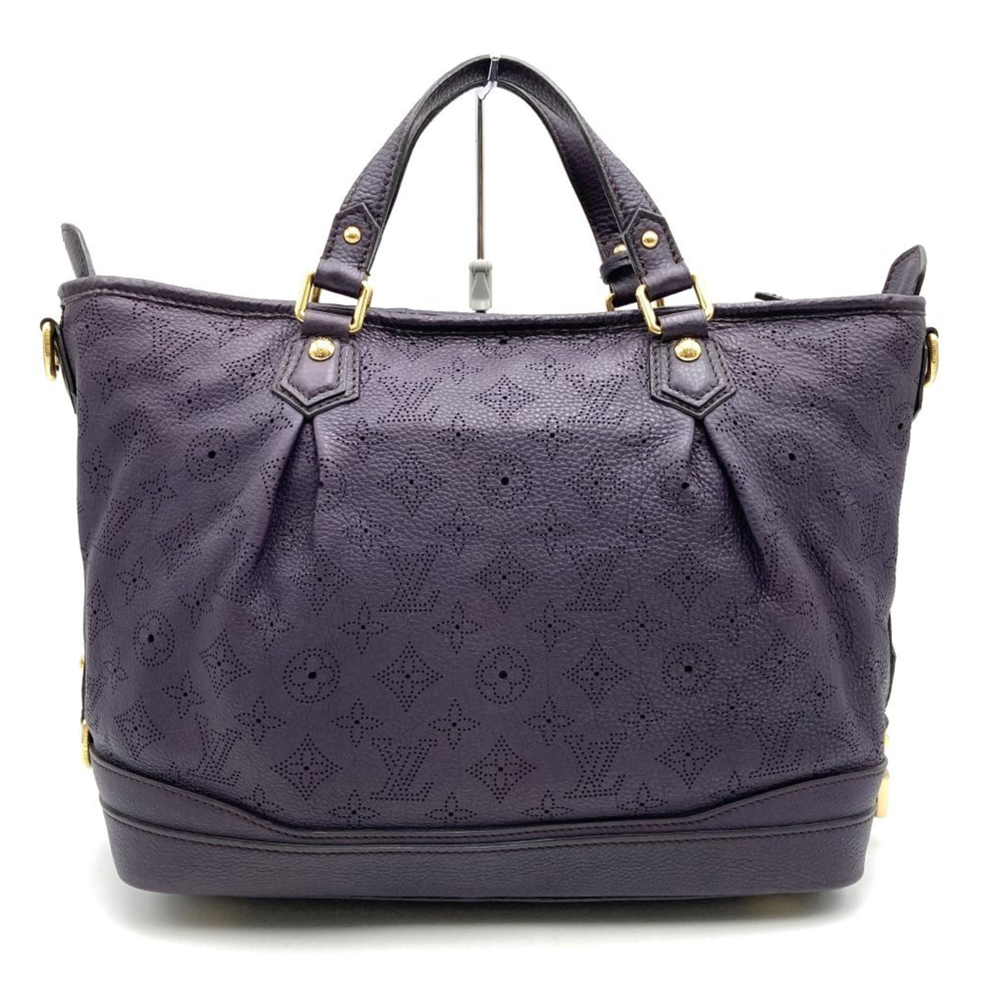 LOUIS VUITTON M93983 Stella PM Monogram Mahina Handbag Shoulder Bag 2way Purple Women's